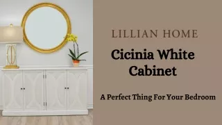 Classic Narrow Cabinet Dresser Design - By Lillian Home