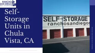 Best Self-Storage Storage in Chula vista- RSD Storage