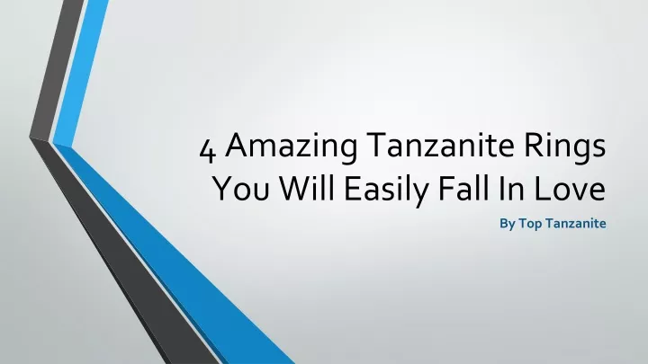 4 amazing tanzanite rings you will easily fall in love