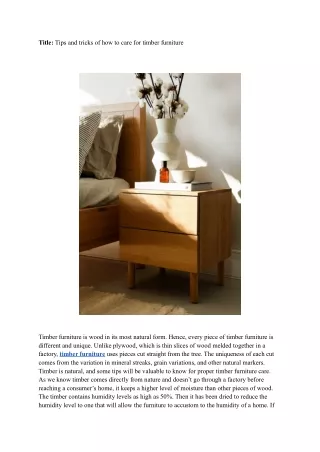 title tips and tricks of how to care for timber