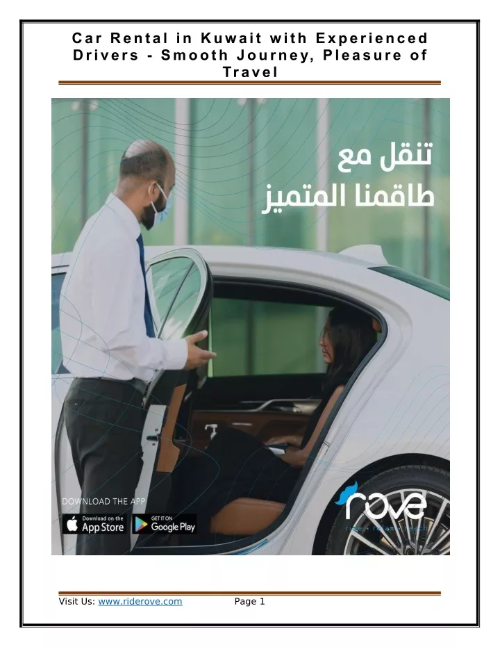 car rental in kuwait with experienced drivers