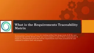 what is the requirements traceability matrix