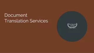 document translation services