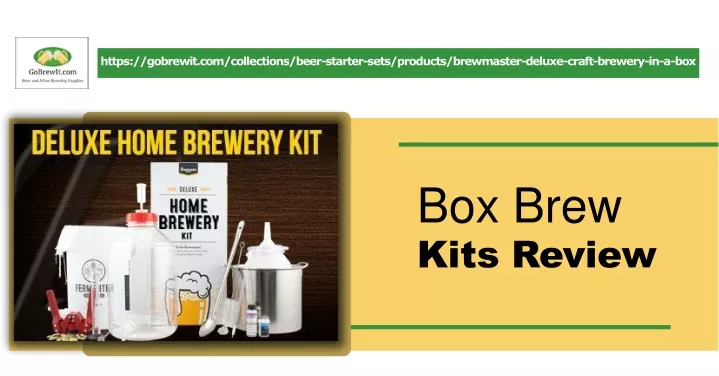 https gobrewit com collections beer starter sets