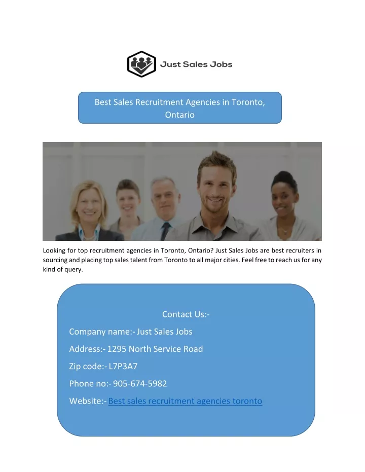 best sales recruitment agencies in toronto ontario