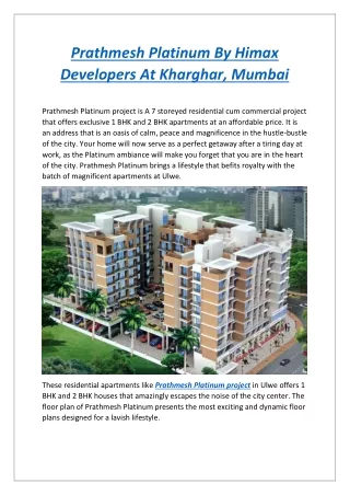prathmesh platinum by himax developers