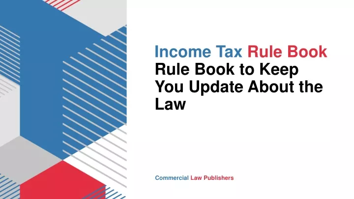 income tax rule book rule book to keep you update about the law