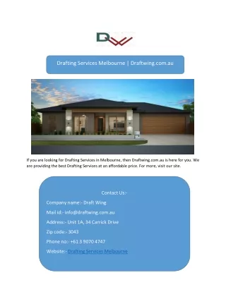 drafting services melbourne draftwing com au