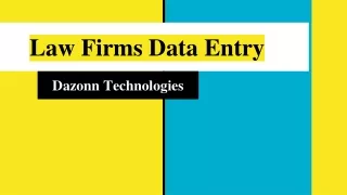 Law Firms Data Entry