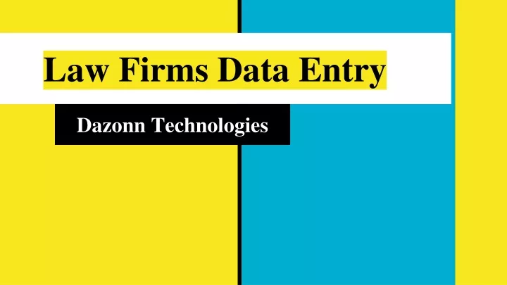 law firms data entry