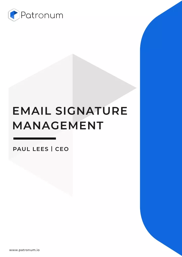 email signature management