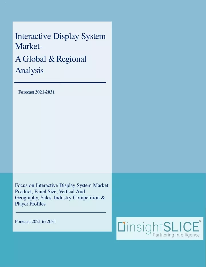interactive display system market