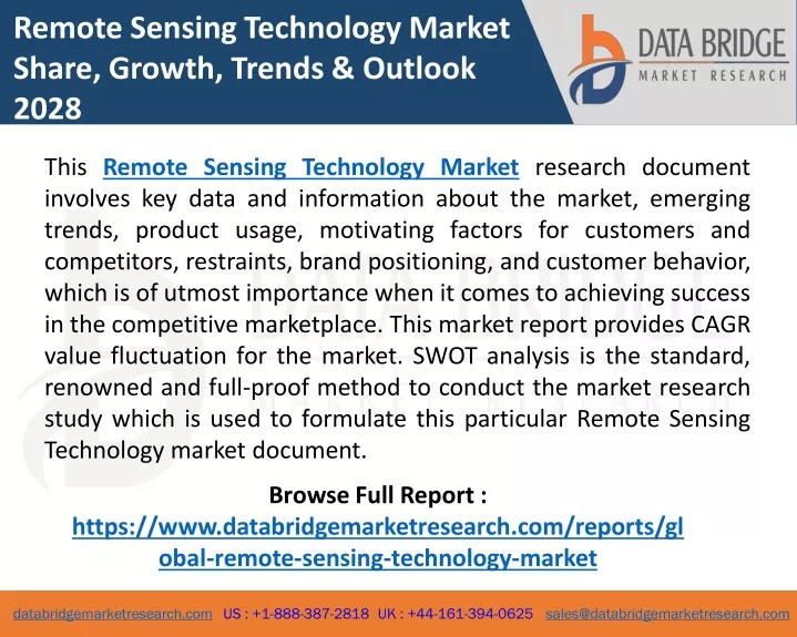remote sensing technology market share growth