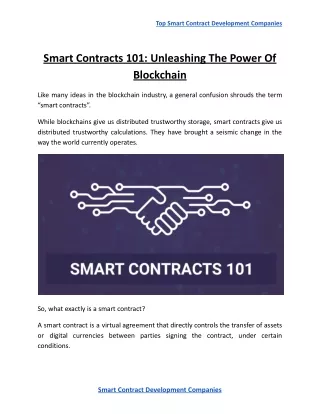 top smart contract development companies