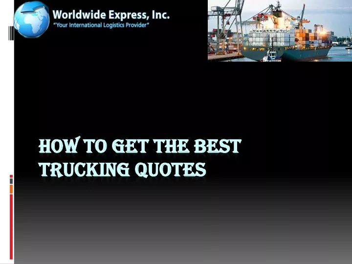 how to get the best trucking quotes