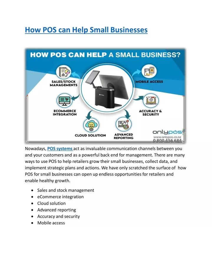 how pos can help small businesses