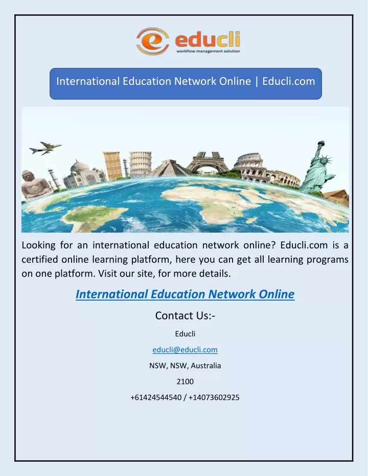 international education network online educli com