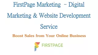 FirstPage Marketing –Digital Marketing & Website Development Service in British