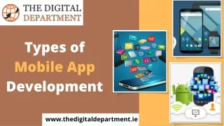 types of mobile app development