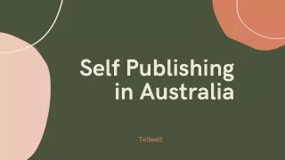 Self Publishing in Australia