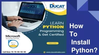 how to install python
