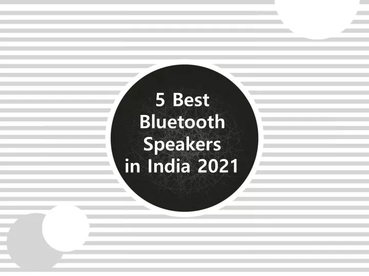 5 best bluetooth speakers in india 2021