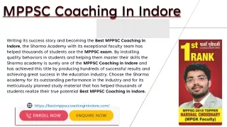 MPPSC Coaching In Indore