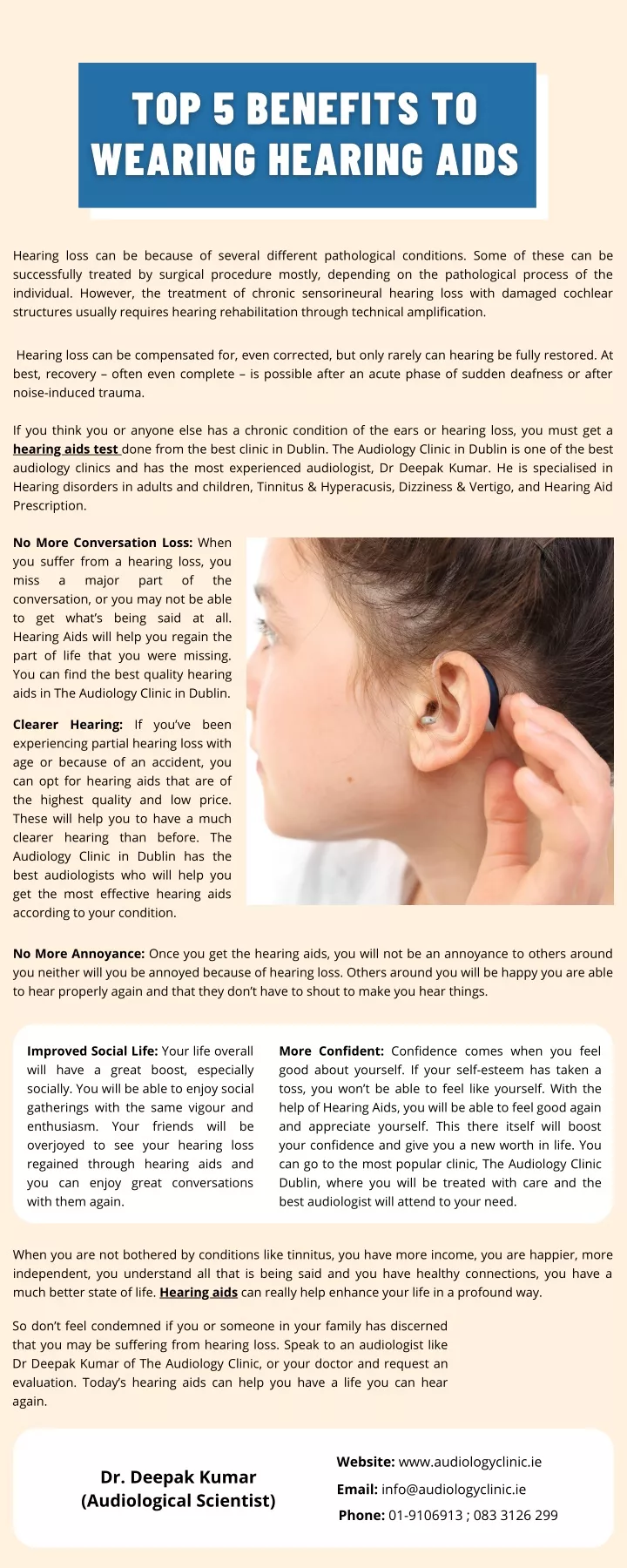 hearing loss can be because of several different