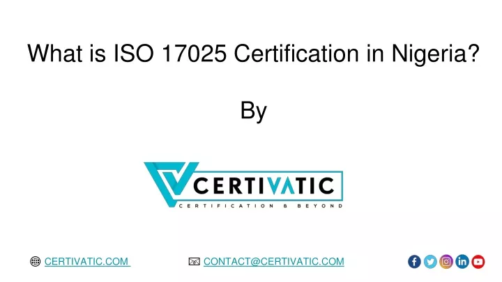 what is iso 17025 certification in nigeria by