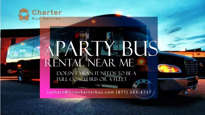 a party bus rental near me