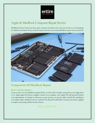 Apple & MacBook Computer Repair Service