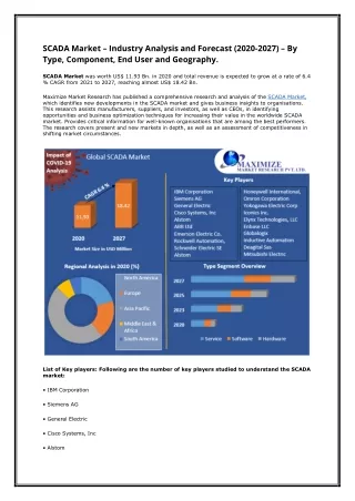 scada market industry analysis and forecast 2020
