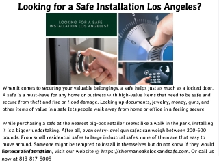 Looking for a Safe Installation Los Angeles