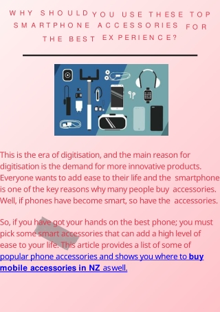Why should you use these top smartphone accessories for the best experience