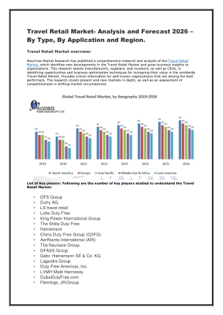 2 Travel Retail Market