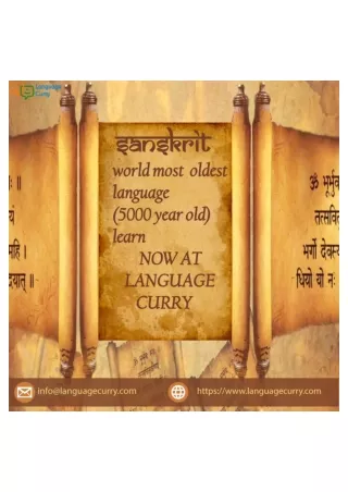 Learn to Speak Sanskrit Language Online from Expert Sanskrit Tutor.
