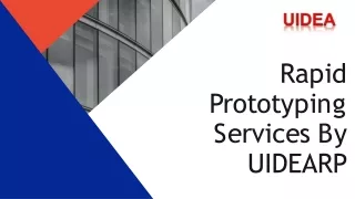 UIDERP - Dedicated to serving our customers in a wide range of Prototyping