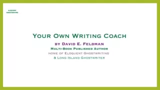 Long Island NY memoir writer | Eloquent Ghostwriting