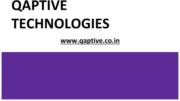 qaptive technologies