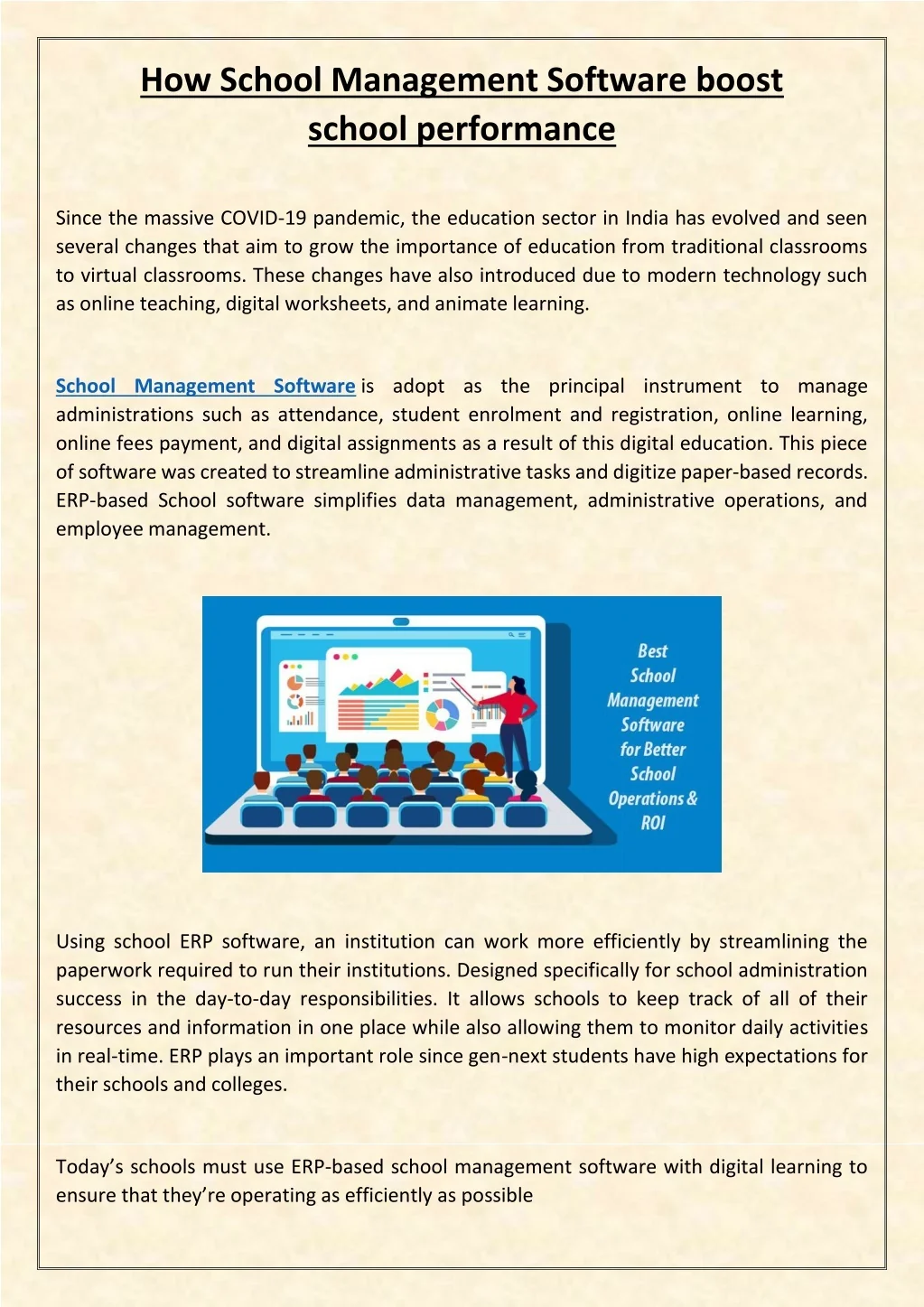 PPT - How School Management Software boost school performance ...