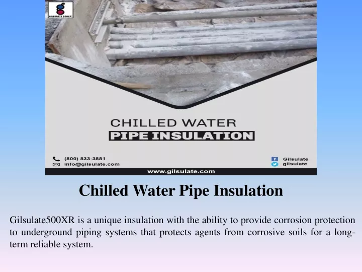 chilled water pipe insulation