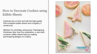 how to decorate cookies using edible sheets