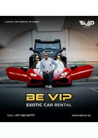 Be VIP Rent a Car - Luxury Car Rental