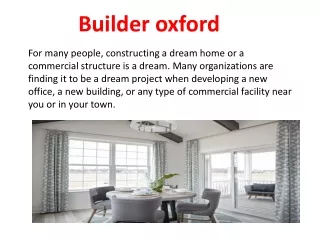 Builder oxford