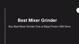 best mixer grinder