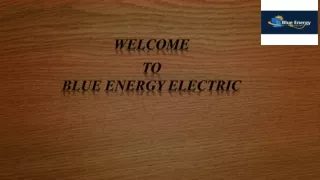 welcome to blue energy electric