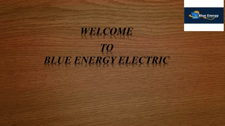 welcome to blue energy electric