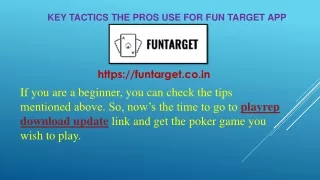 Key Tactics The Pros Use For Fun Target App