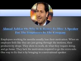 ahmad ashkar on why it is better to hire