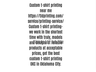 custom t shirt printing near me https tldprinting